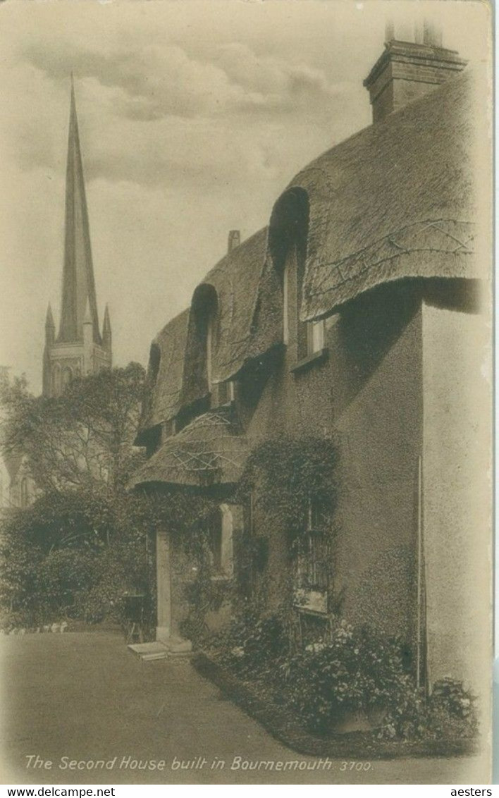 Bournemouth 1913;The Second House Built In Town - Circulated. - Bournemouth (avant 1972)