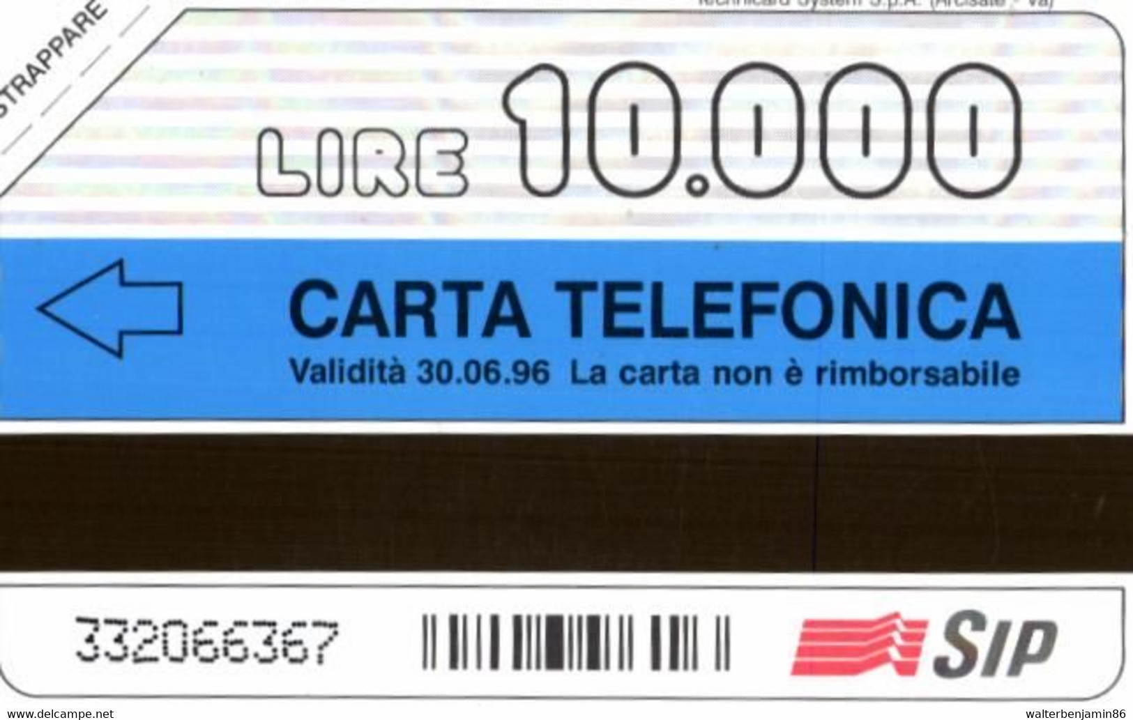 G 328 C&C 2409 SCHEDA TELEFONICA NUOVA MAGNETIZZATA INCURIOSIRE 30.06.96 10.000 L. - Erreurs & Variétés