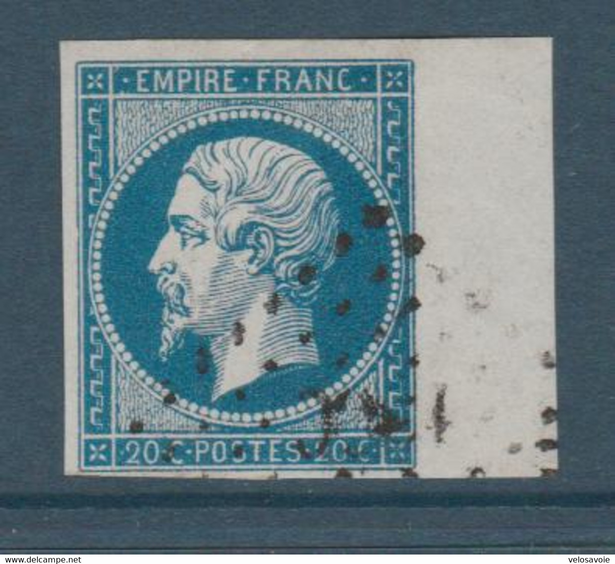 N° 14 OBLITERE AVEC GRAND BORD DE FEUILLE TTB - 1853-1860 Napoleon III