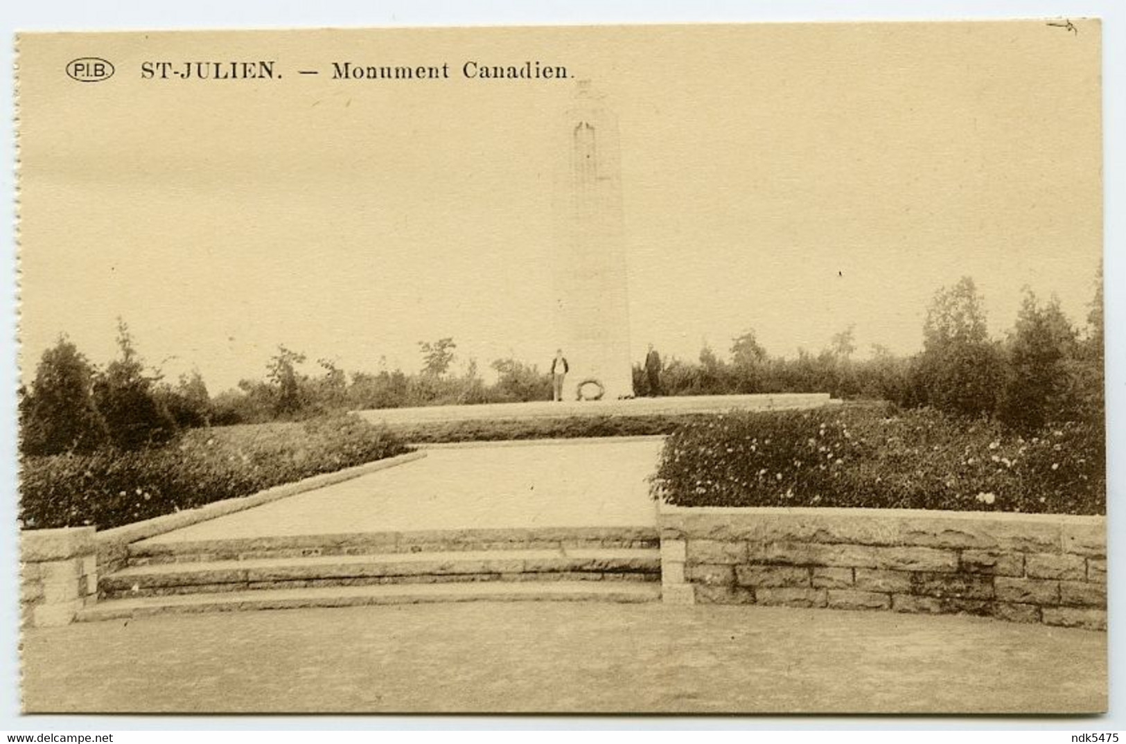 BELGIQUE : ST JULIEN - MONUMENT CANADIEN (THE BLUE CARS, BD VAN ISEGHEM, OSTENDE) - Langemark-Poelkapelle