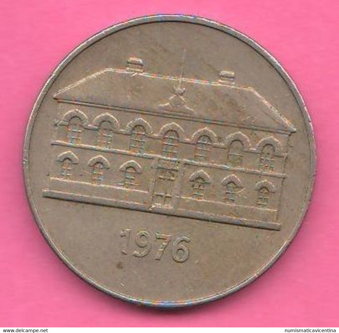 Islanda 50 Corone Iceland 50 Kronur Island Nichel Coin Parliament Palace - Iceland