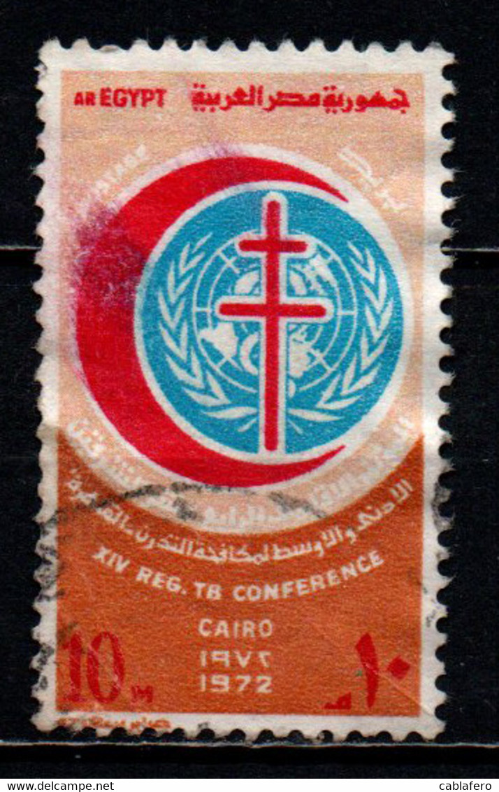 EGITTO - 1972 - GIORNATA MONDIALE CONTRO LA TUBERCOLOSI - USATO - Used Stamps