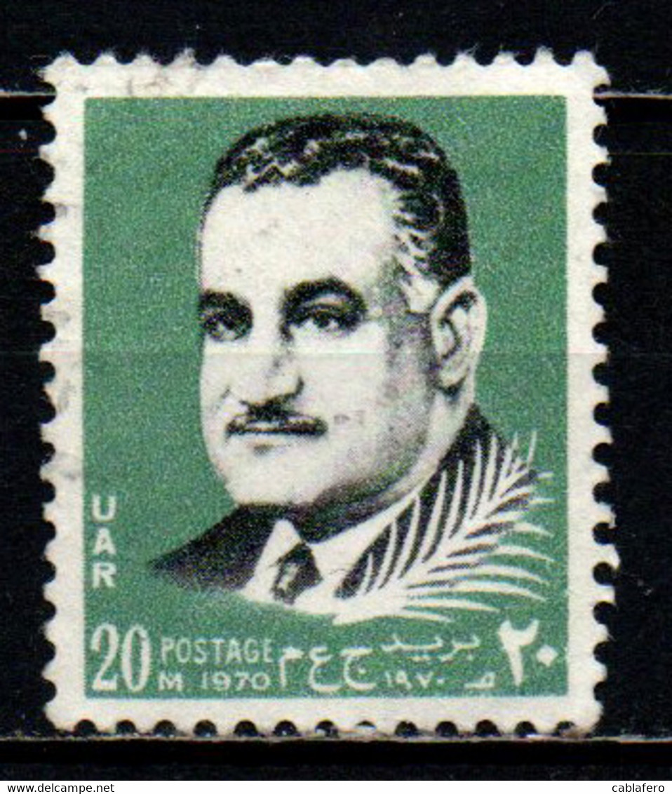 EGITTO - 1970 - PRESIDENTE ABDEL NASSER - USATO - Used Stamps