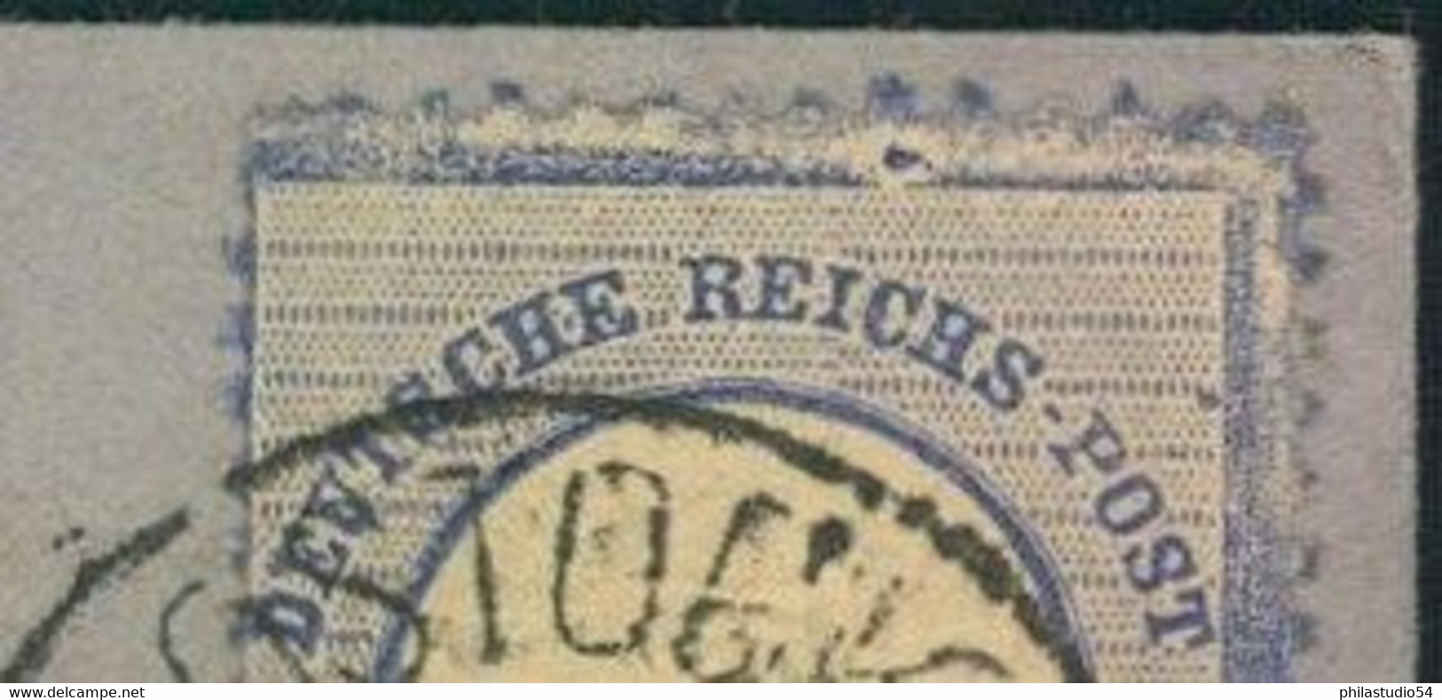 1872, 2 Groschen Gr. Brustschild Mit Markantem Plattenfehler Obere Rahmenlinie Gebrochen Auf Auslandsbrief - Altri & Non Classificati