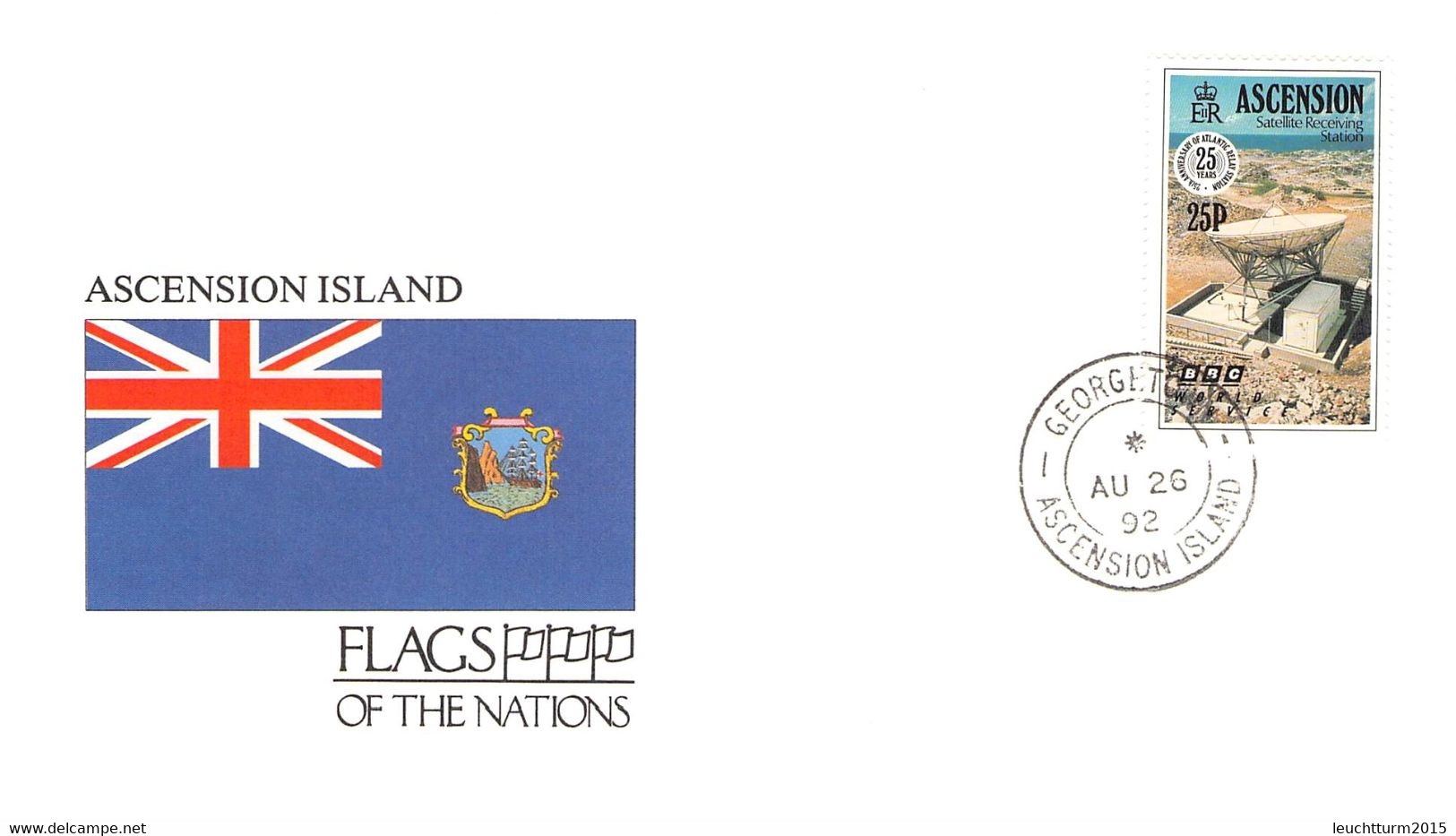 FLAGS OF THE NATIONS - COLLECTION OF COVERS FROM 43 DIFF. STATES WITH FLAGS AND STAMPS / Kiste - Covers