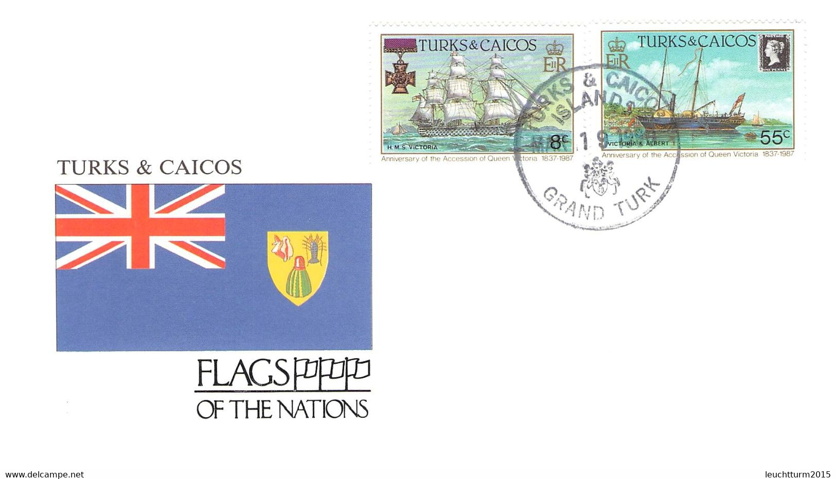 FLAGS OF THE NATIONS - COLLECTION OF COVERS FROM 43 DIFF. STATES WITH FLAGS AND STAMPS / kiste