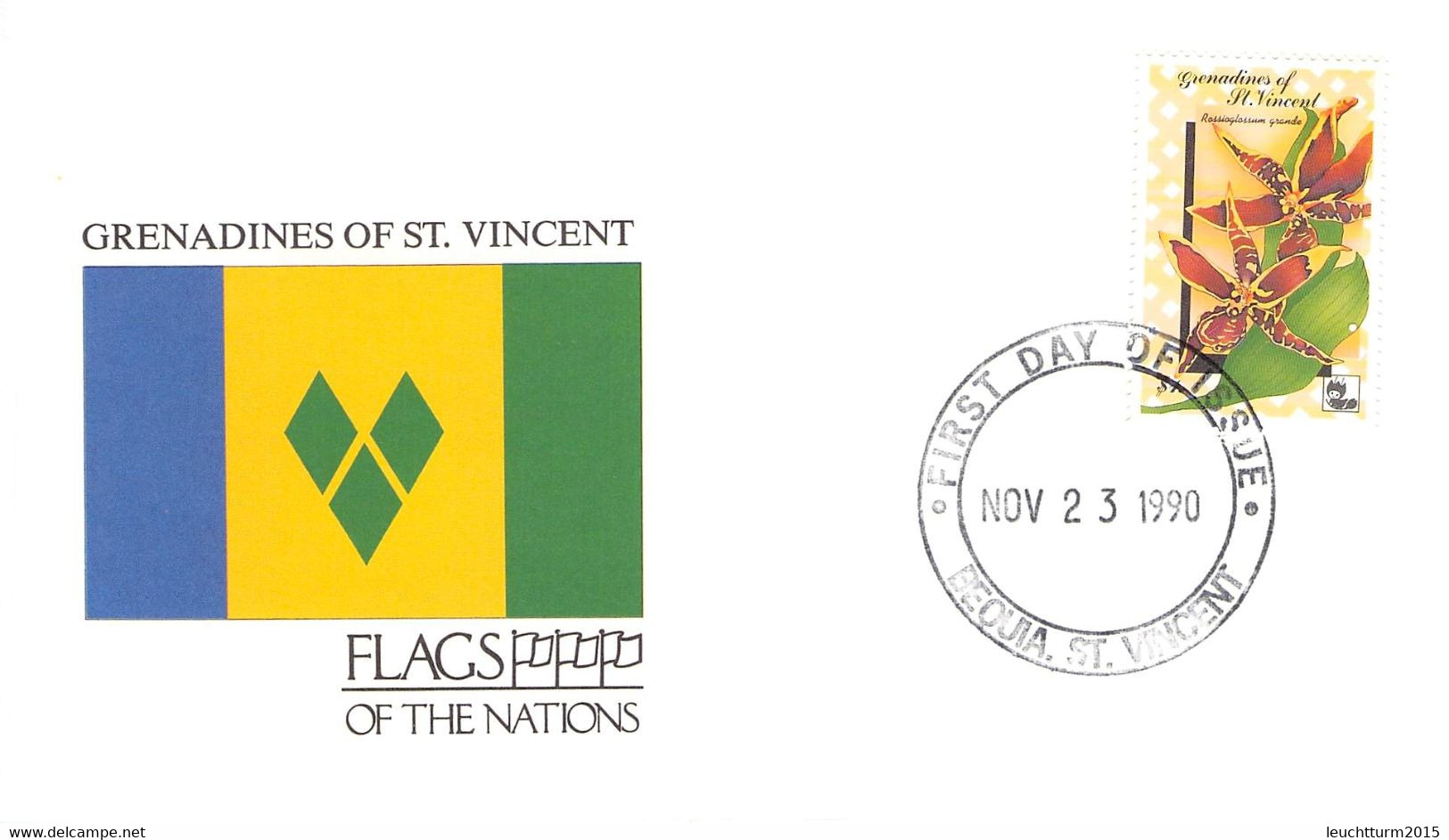 FLAGS OF THE NATIONS - COLLECTION OF COVERS FROM 43 DIFF. STATES WITH FLAGS AND STAMPS / kiste