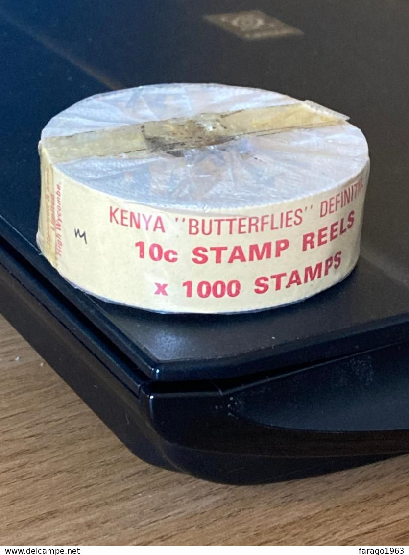 1988 Kenya 10c Butterflies Coil Roll Of 1000 SG 434a Cat Value £1,500 - Kenia (1963-...)