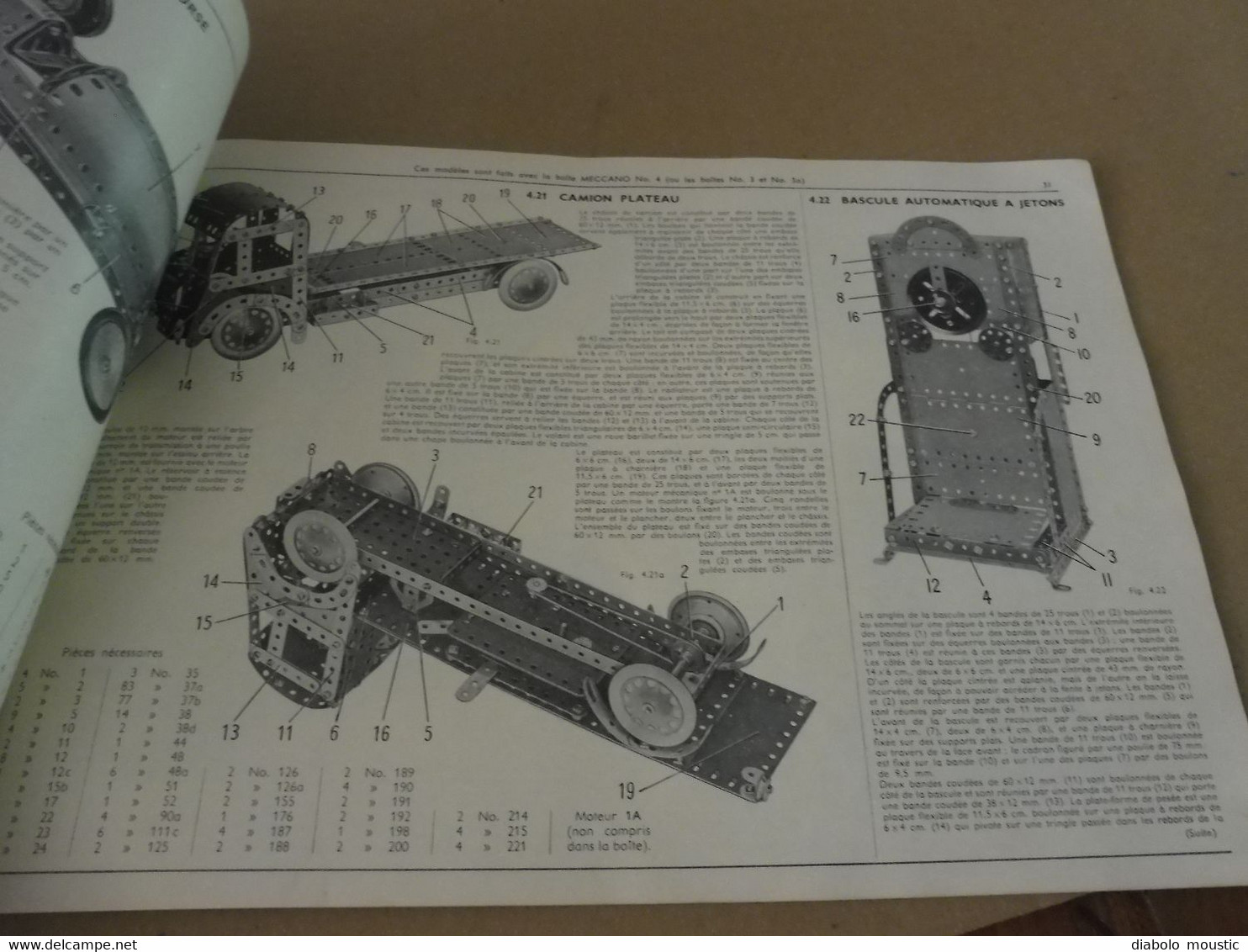 MECCANO  Manuel d'instruction N° 4