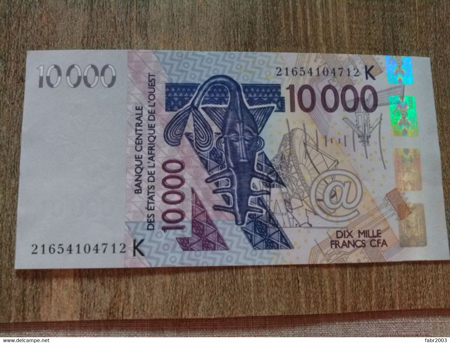 West African St. Togo 10000 Francs CFA 2003 Pick 818Tm SC UNC - Togo