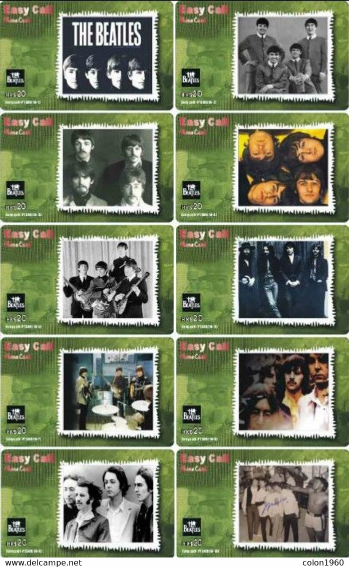 CHINA. THE BEATLES. SERIE OF 10 CARDS. (007) - Musique