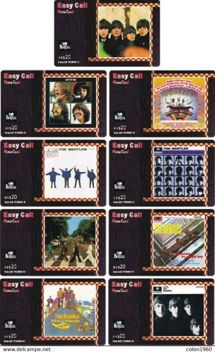 CHINA. THE BEATLES. SERIE OF 9 CARDS. (006) - Musique