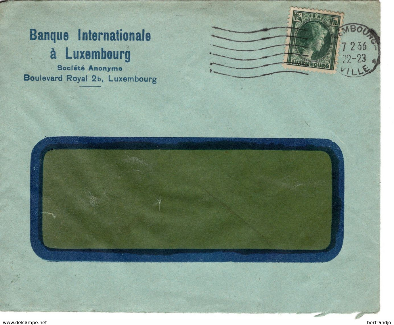 Lettre De La Banque Internationale à Luxembourg - Covers & Documents