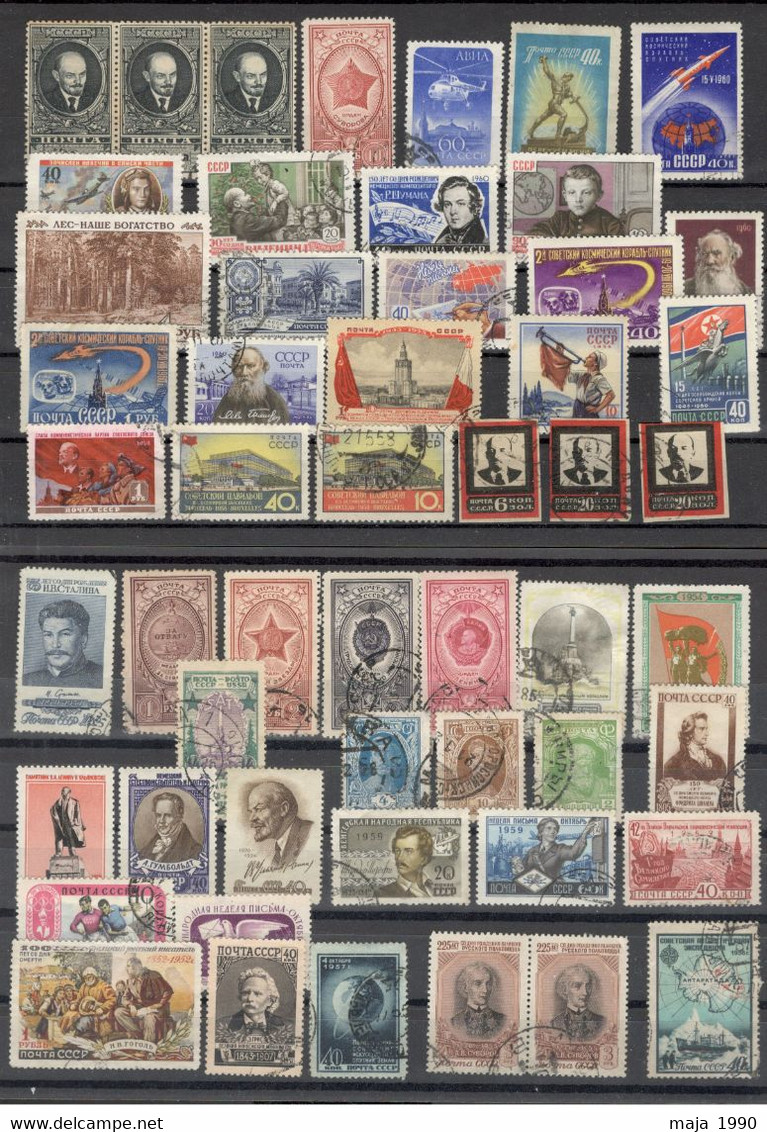 RUSSIA - NICE LOT OF 53 STAMPS  (3) - Verzamelingen