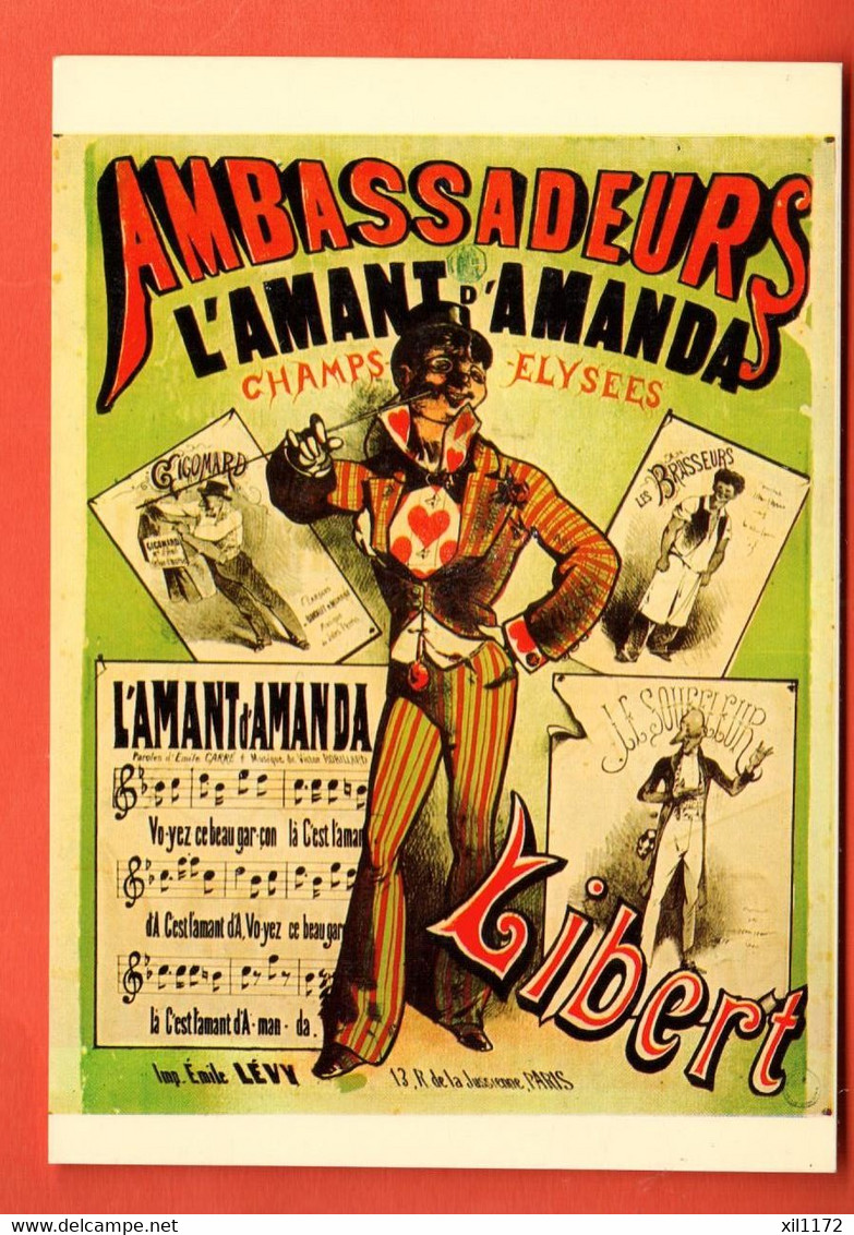 KCD-02 Repro Affiche Plakat L'AMANT D'AMANDA CHAMPS-ELYSEES As De Coeur  Ambassadeurs  Libert GF NC - Kabarett