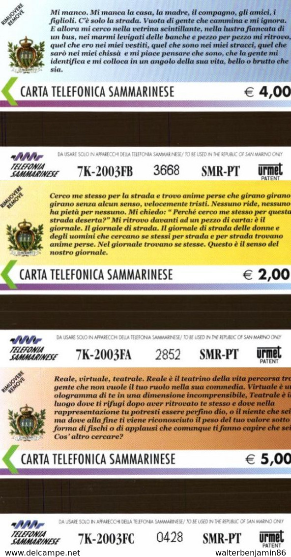 G SM 91 C&C 7091 3 SCHEDE SAN MARINO NUOVE MAGNETIZZATE HOMELESS - San Marino