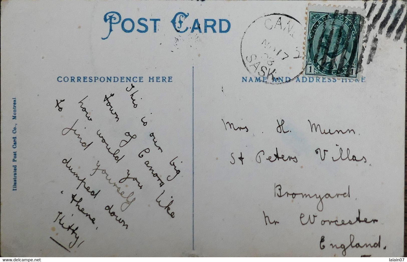 C. P. A. Couleur : Canada : Saskatchewan : CANORA, Center, Stamp In 1908 - Otros & Sin Clasificación