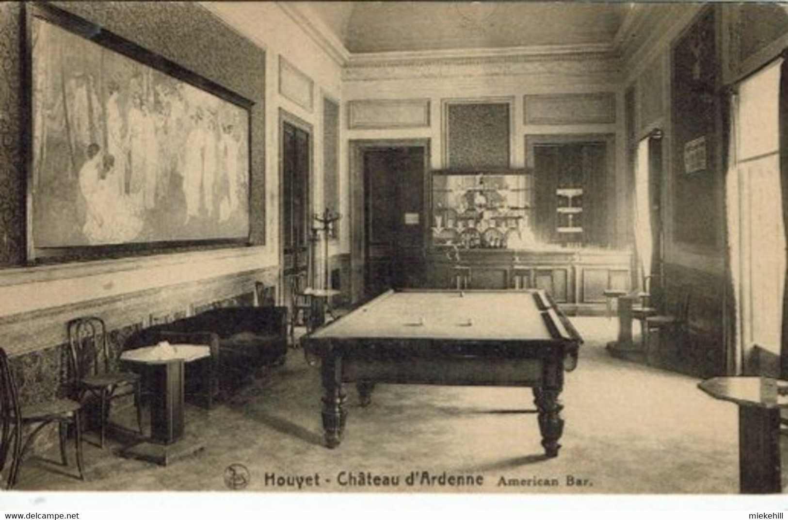 HOUYET-SALLE DE BILLARD-AMERICAN BAR-HOTEL DU CHATEAU D'ARDENNE - Houyet