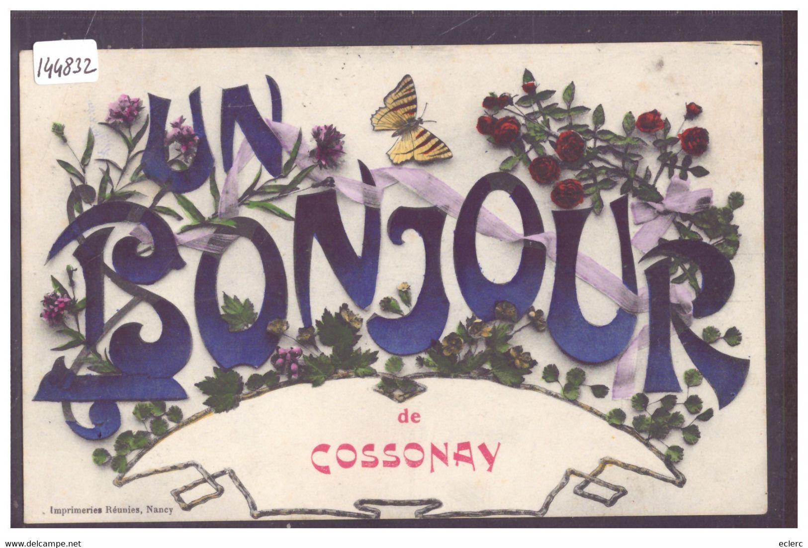 DISTRICT DE COSSONAY - UN BONJOUR DE COSSONAY - TB - Cossonay
