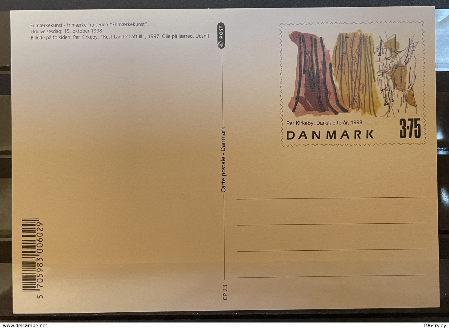 DENMARK -  1998 - Maximum Cards & Covers