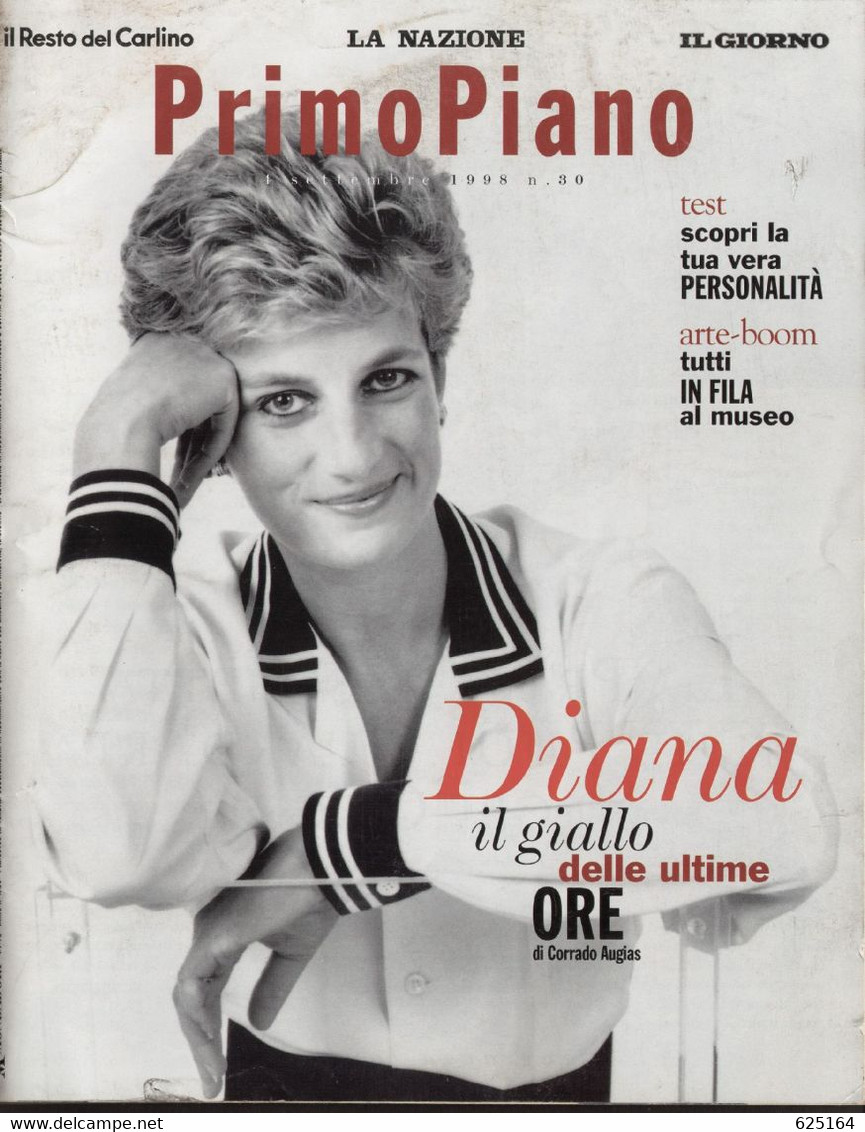 Magazine PRIMO PIANO 4 Settembre 1998 Diana:il Giallo Delle Ultime Ore- Augias - Music