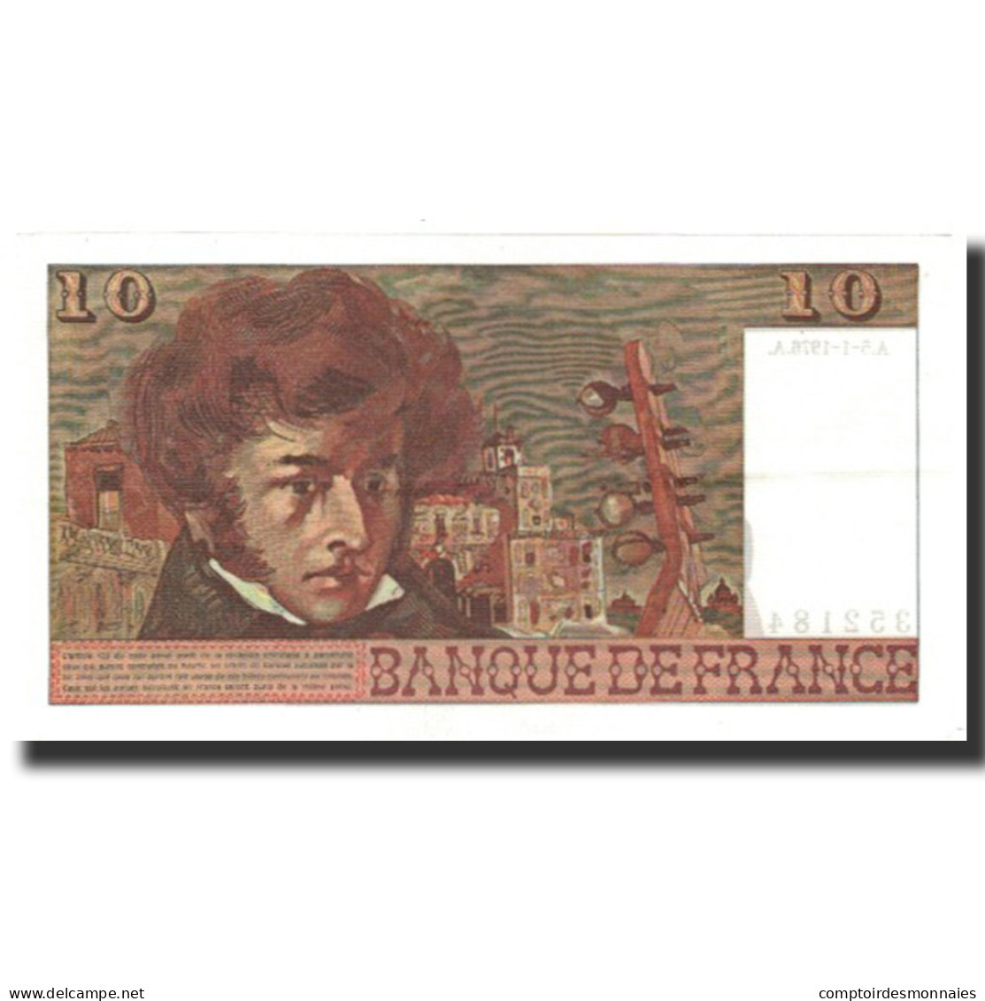 France, 10 Francs, 10 F 1972-1978 ''Berlioz'', 1976-01-05, SUP+, Fayette:63.17a - 10 F 1972-1978 ''Berlioz''