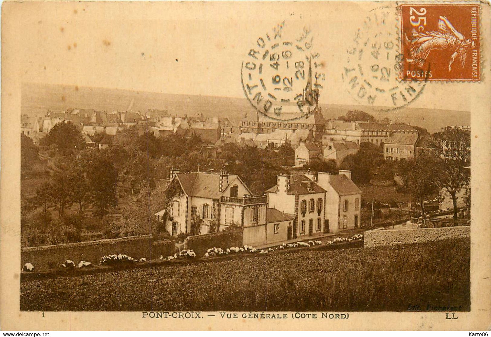 Pont Croix * Vue Générale Du Village , Côté Nord - Pont-Croix