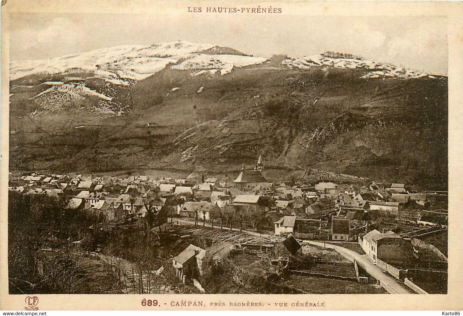 Campan * Vue Générale Du Village * Près Bagnères - Campan