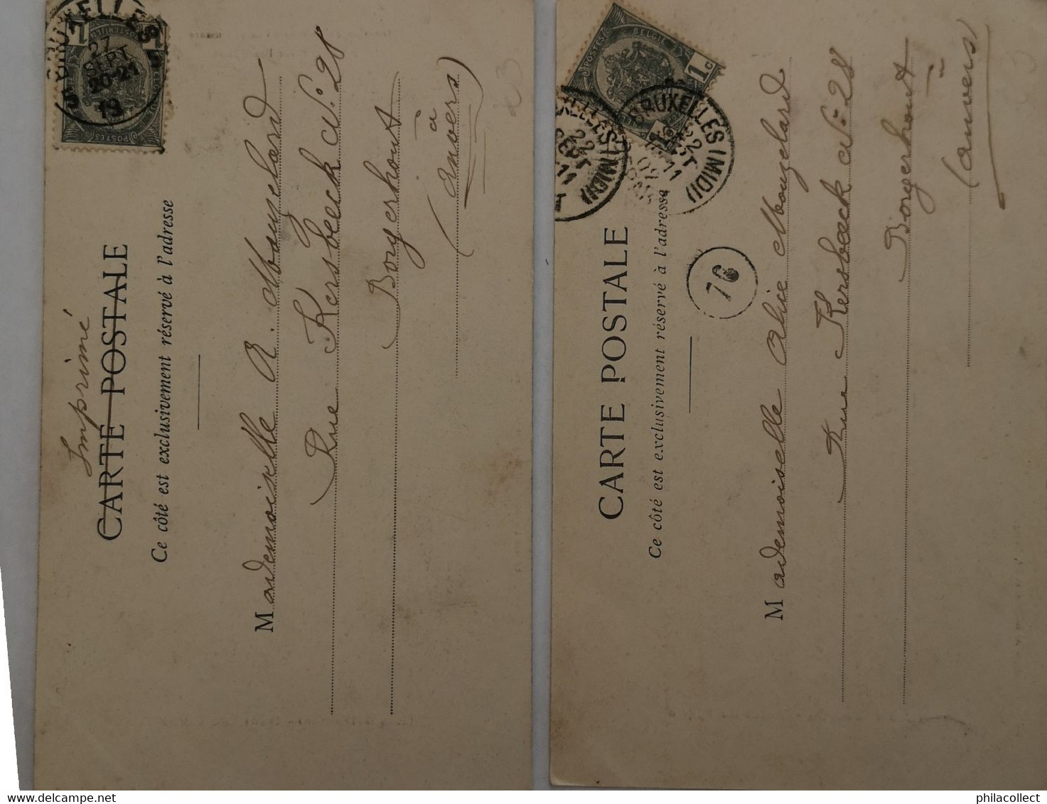 Playing Cards 2 X // Les 4 Dames Et Valets // Dame De Coeur Et Valet De Piqué Ca 1902 - Cartes à Jouer