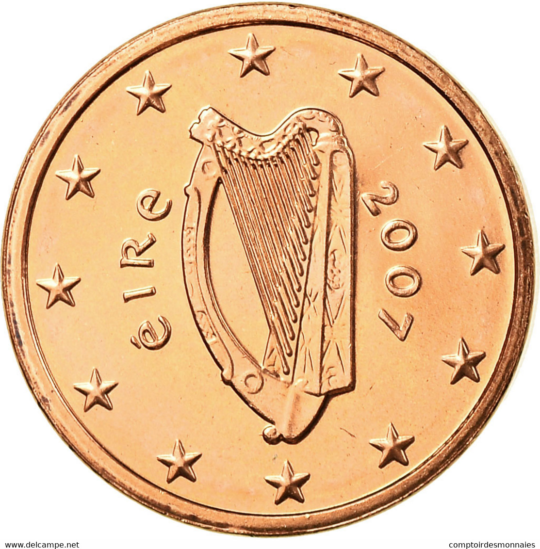 IRELAND REPUBLIC, Euro Cent, 2007, FDC, Copper Plated Steel, KM:32 - Irlanda