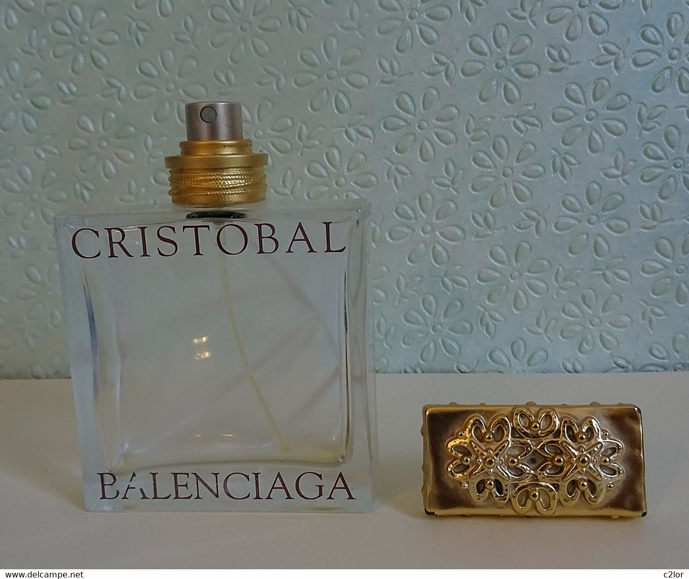 Flacon Spray  "CRISTOBAL  "  De BALANCIAGA  Eau De Toilette  50 Ml Vide/Empty Pour Collection (FL26) - Frascos (vacíos)