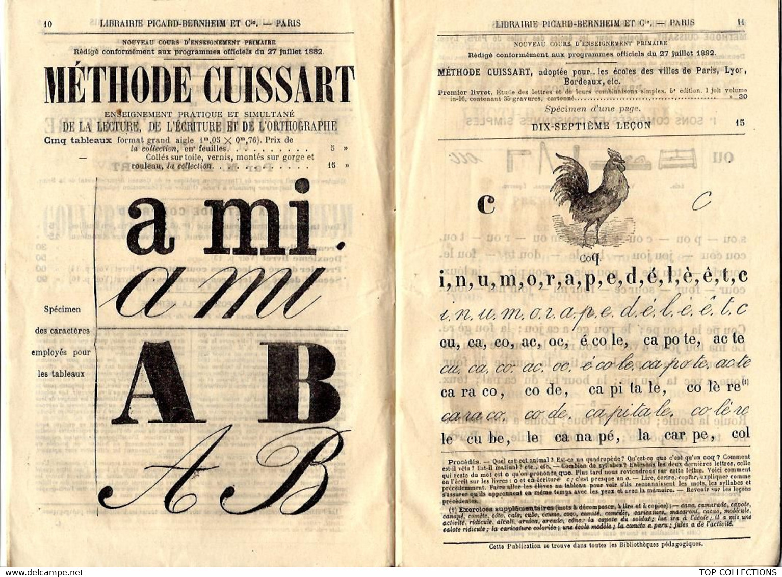 Circa 1890 RARE CATALOGUE IMPRIMERIE LIBRAIRIE CLASSIQUES PICARD BERNHEIM Rue Soufflot Paris 72 PAGES  SUPERBE - Verzamelingen