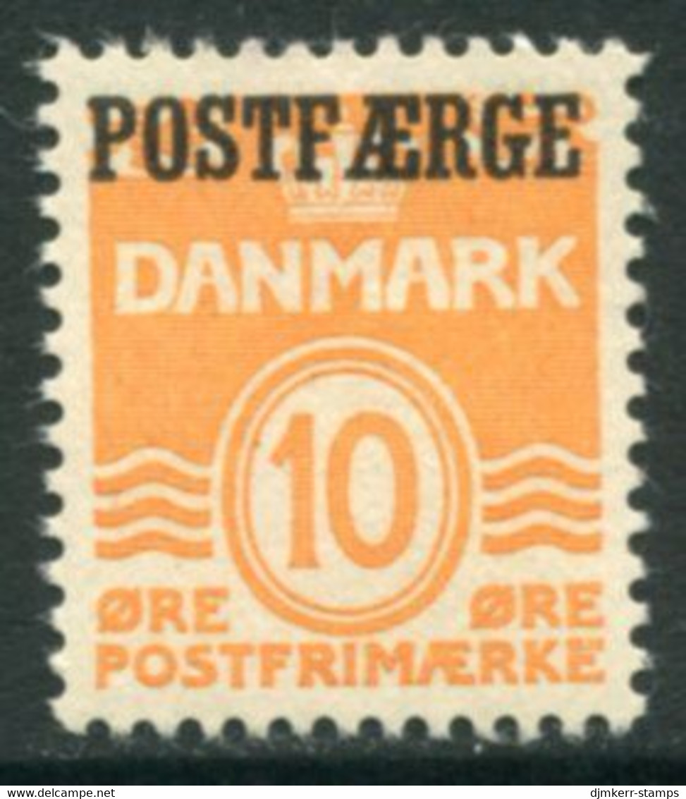 DENMARK 1936 Parcel Post Overprint On Wavy Line 10 Øre Definitive MNH / **.  Michel 16 - Parcel Post