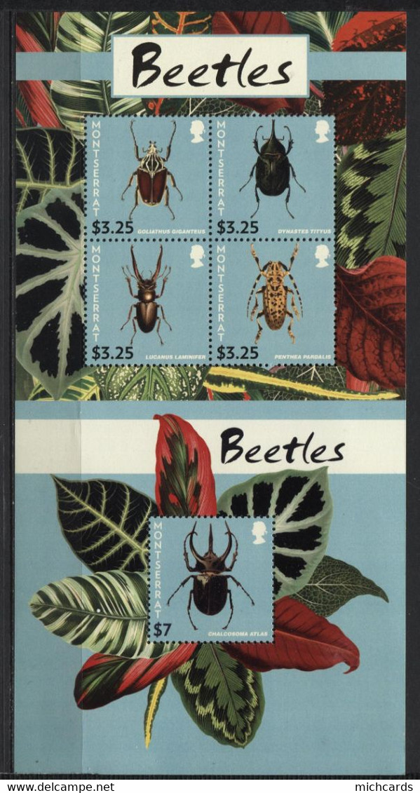 161 MONTSERRAT 2015 - Y&T 1568/71 BF 164 - Insecte - Neuf ** (MNH) Sans Charniere - Montserrat