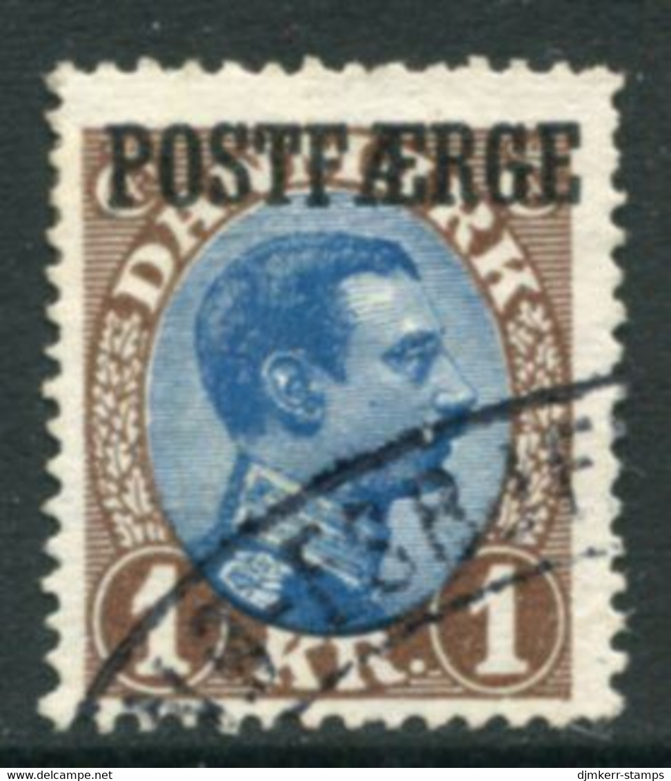 DENMARK  1924 Parcel Post 1 Kr.  Used.  Michel 10 - Parcel Post