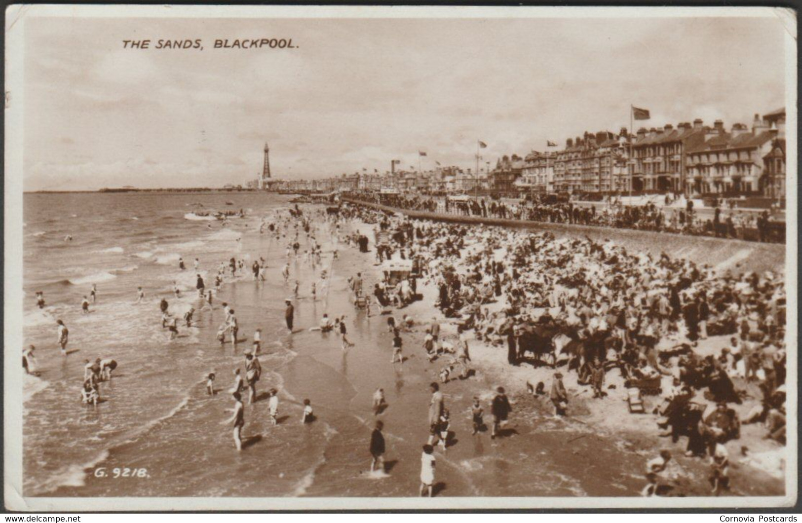 The Sands, Blackpool, Lancashire, 1948 - RP Postcard - Blackpool