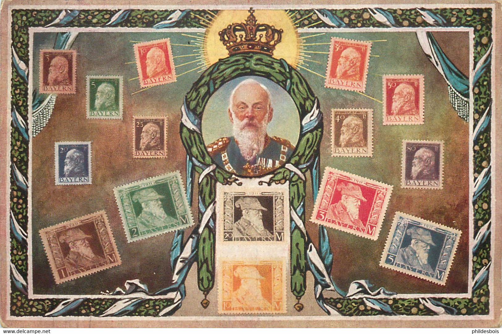 REPRESENTATION DE TIMBRES Ottmar Zieher  BAYERN - Stamps (pictures)