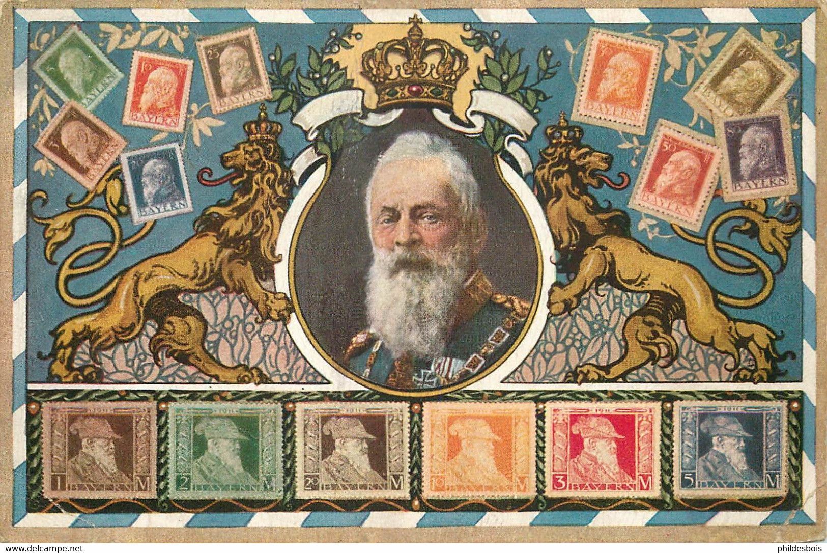 REPRESENTATION DE TIMBRES Ottmar Zieher  BAYERN - Stamps (pictures)