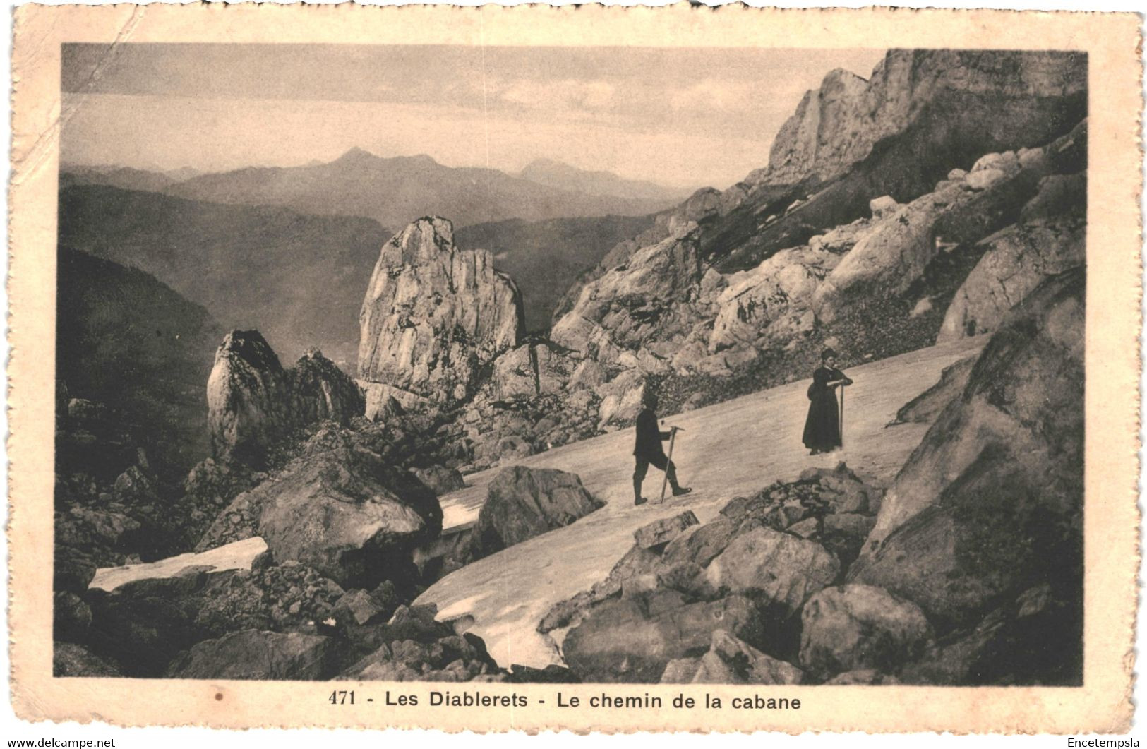 CPA-Carte Postale  Suisse Ormont-Dessus Les Diablerets  Le Chemin De La Cabane  VM53921 - Ormont-Dessus 