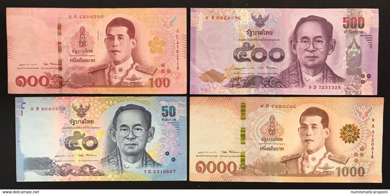 Thailand Tailandia 8 Banconote 8 Notes Lotto.4038 - Thailand