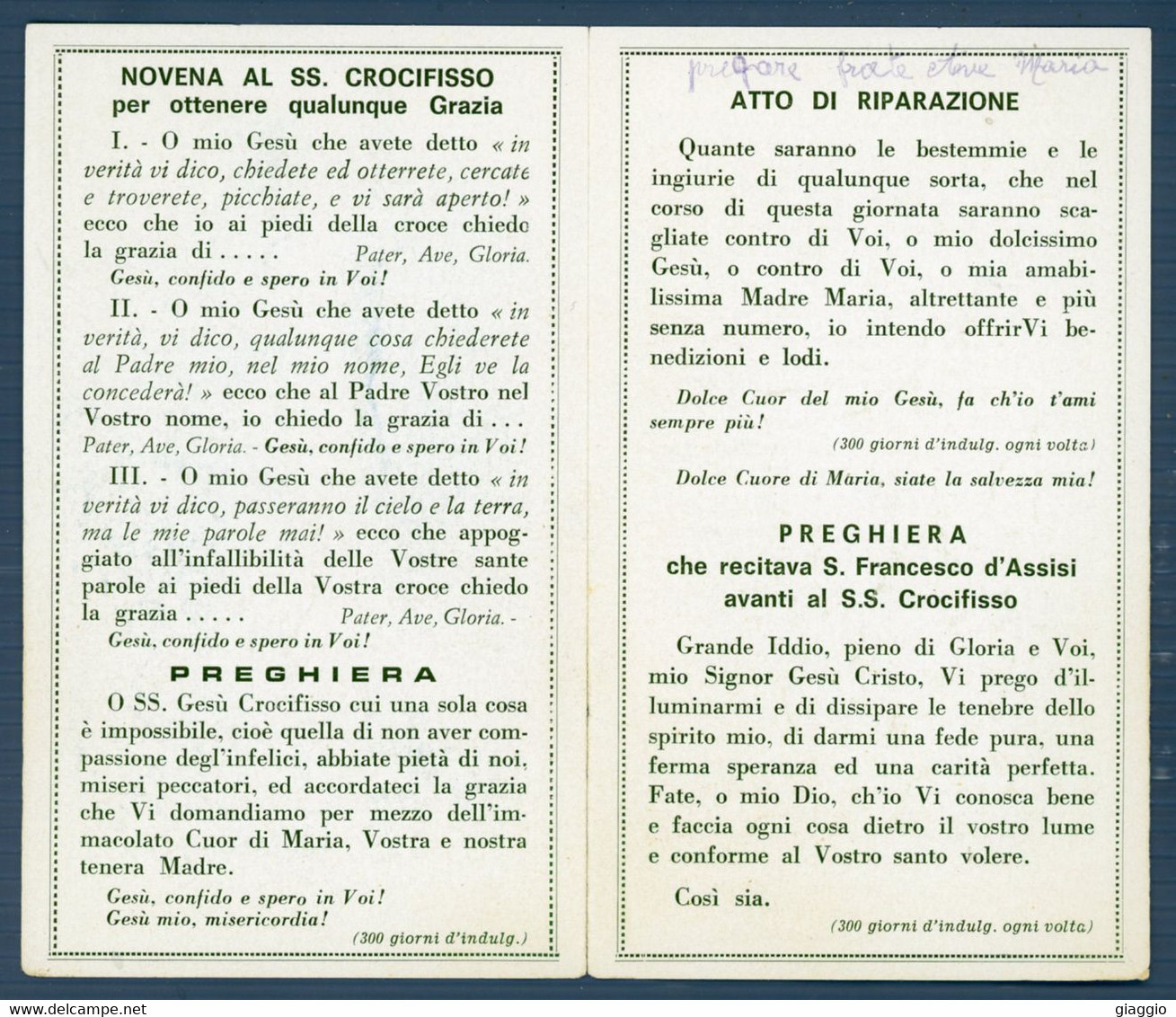 °°° Santino N. 2029 Ss. Crocifisso - S. Fortunato Della Collina °°° - Religion &  Esoterik