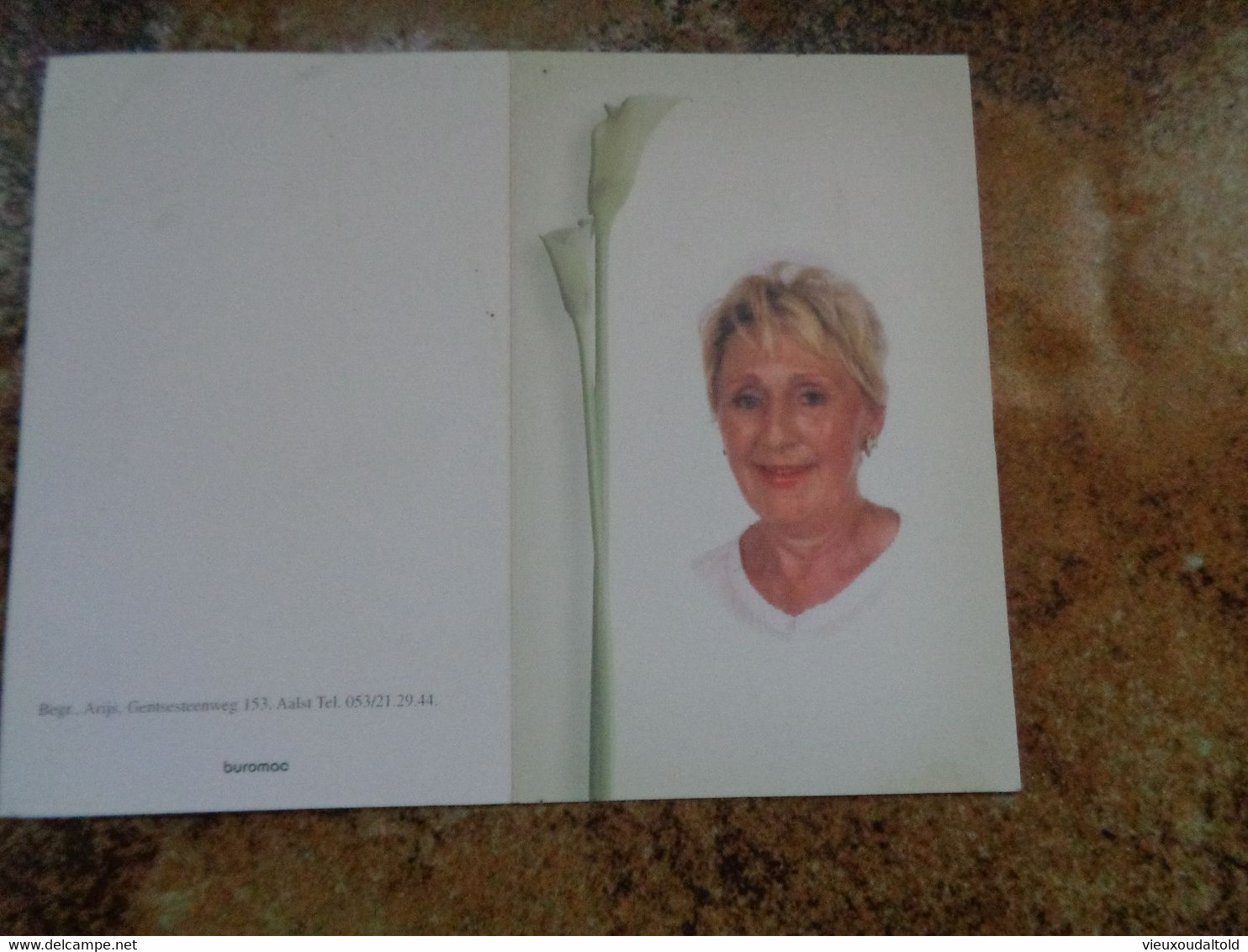 Doodsprentje/Bidprentje  Julie JANSSENS  Hofstade 1933-2003 Aalst   (Echtg  François POSSENIER) - Godsdienst & Esoterisme