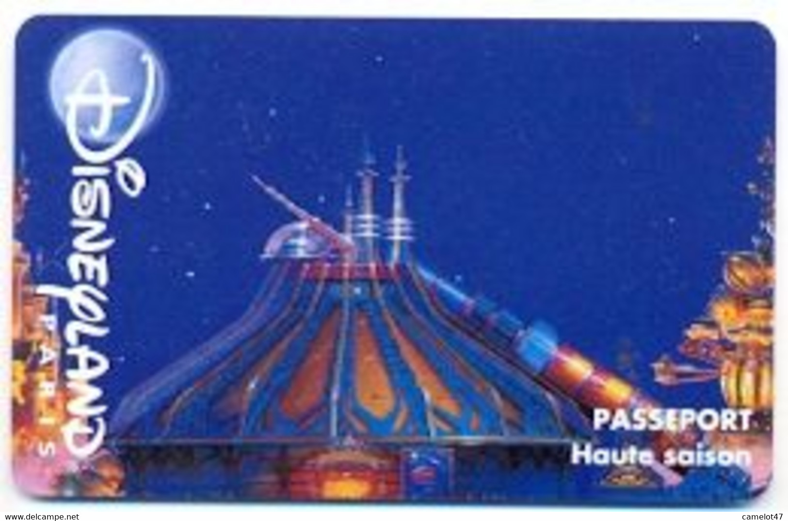 Disneyland Paris Ticket, Usagé, Used Condition. # Dtp-3 - Toegangsticket Disney