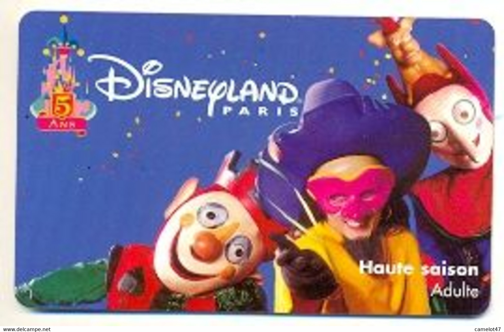 Disneyland Paris Ticket, Usagé, Used Condition. # Dtp-6 - Toegangsticket Disney