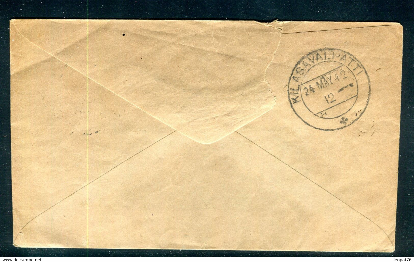 Indes Anglaises - Enveloppe Commerciale De Madras Pour Kilasavai -Patti En 1942 - A 43 - 1936-47 Koning George VI