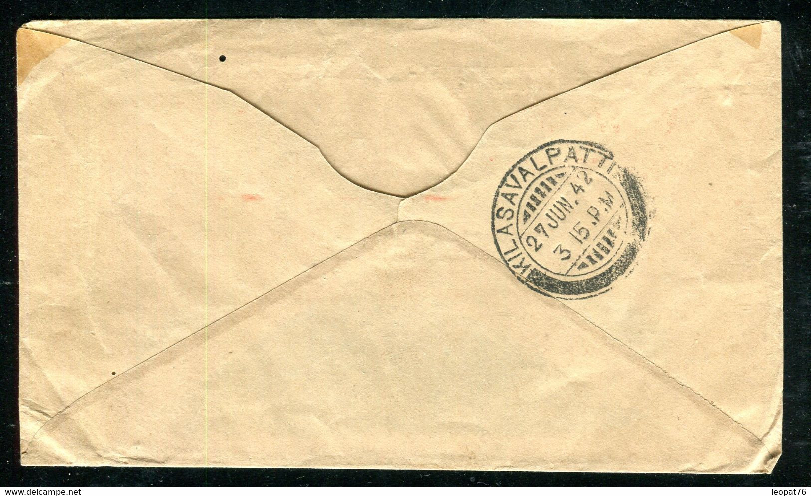 Indes Anglaises - Enveloppe Commerciale De Bombay Pour Kilasavalpatti En 1942, Affranchissement Mécanique - A 48 - 1936-47 King George VI