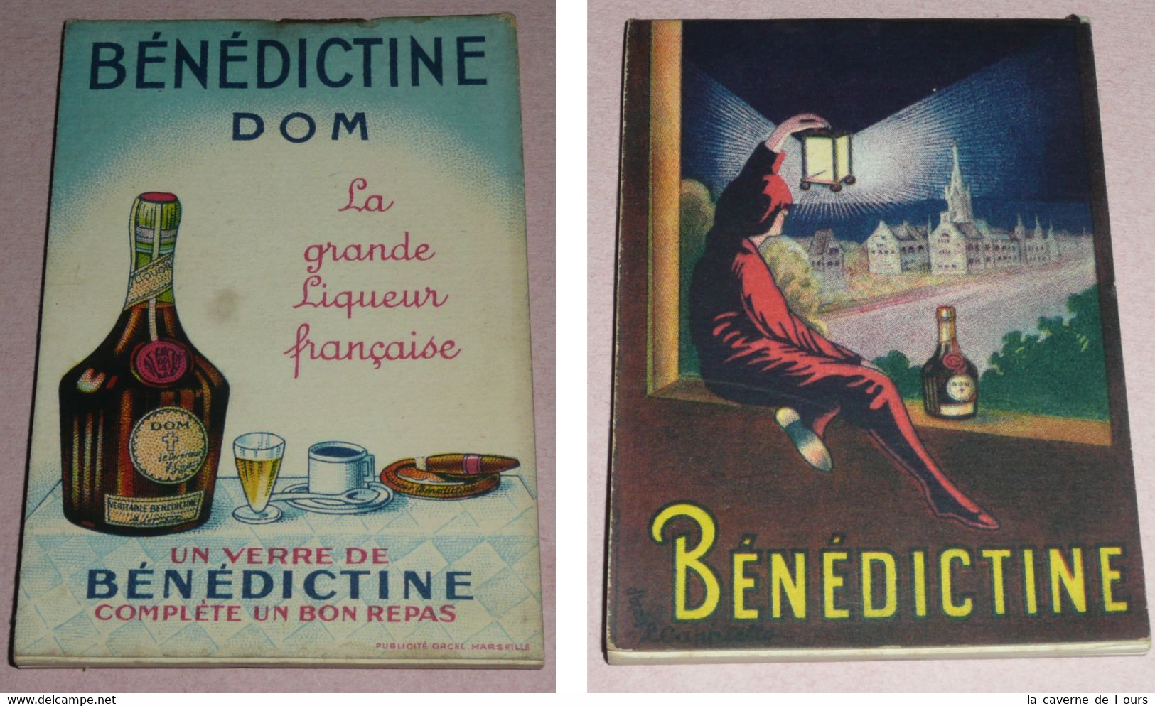 Rare Ancien Carnet De Bistro Liqueur BENEDICTINE Bénédictine DOM, - Alcools