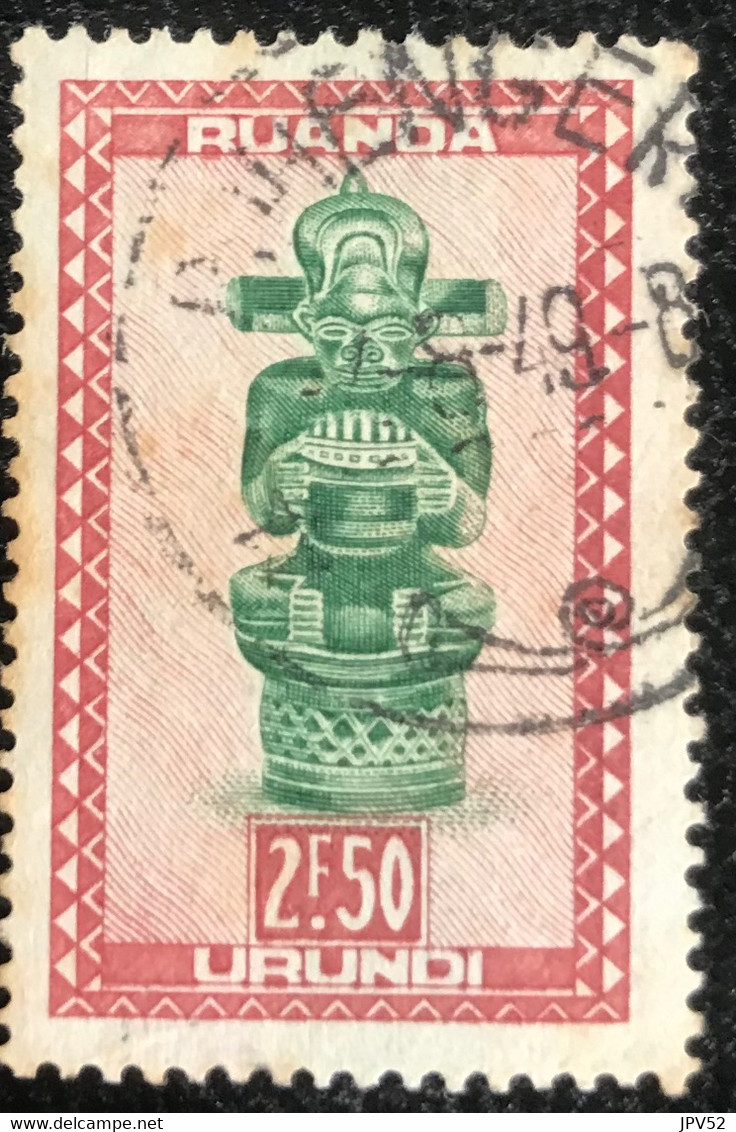 Ruanda-Urundi - C10/52 - (°)used - 1948 - Michel 121 - Inheemse Kunst - Oblitérés