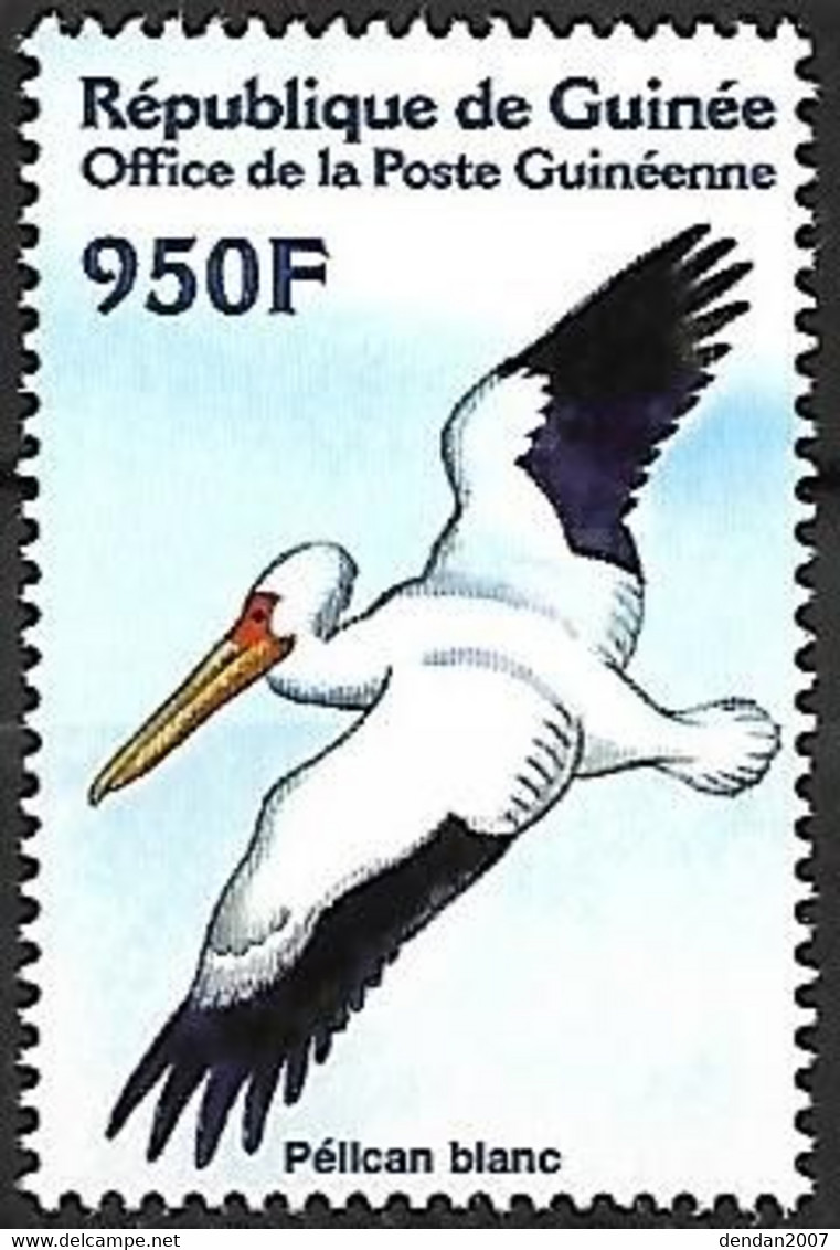 Guinea (Guinée) - MNH ** 2002 :    Great White Pelican  - Pelecanus Onocrotalus - Pélicans