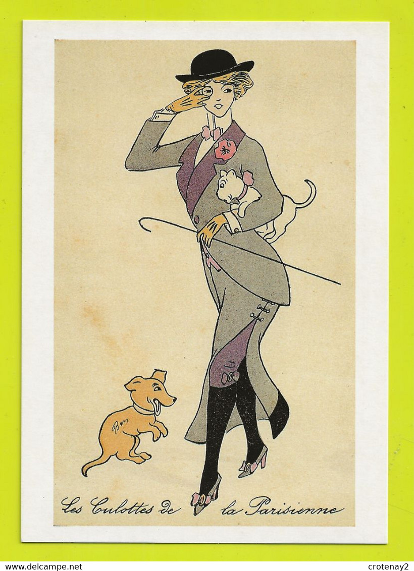 MODE Les Culottes De La Parisienne En Jupe-culotte Avec Son Chat Et Son Chien Dessin De Ben VOIR DOS - Fashion